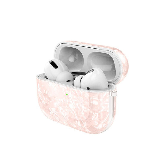 Airpods Pro Shell in Synthetic mother-of-pearl with hook!