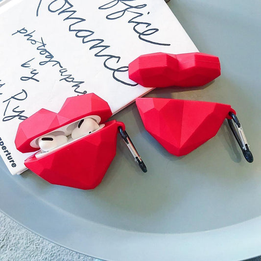 AirPods 3! Heart-shaped Shockproof Shell 3D red heart