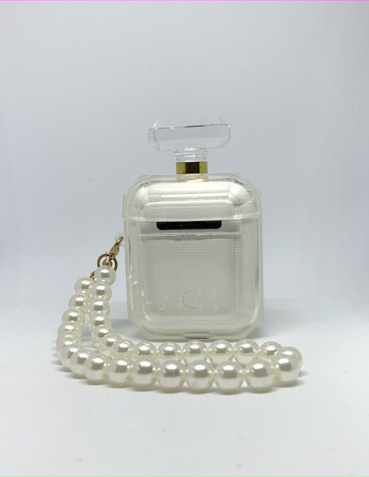 AirPods Case Transparent Perfume Bottle Gold!