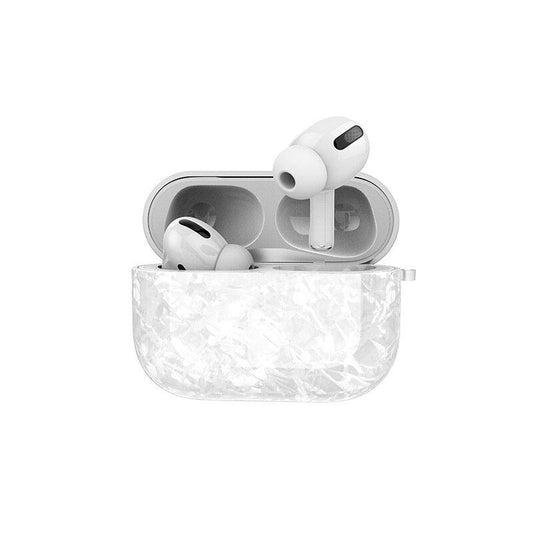 Airpods Pro Shell in Synthetic mother-of-pearl with hook!