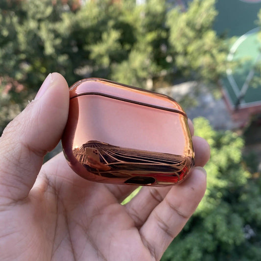 Airpods Pro skal i snygg blank metall skyddande plätering