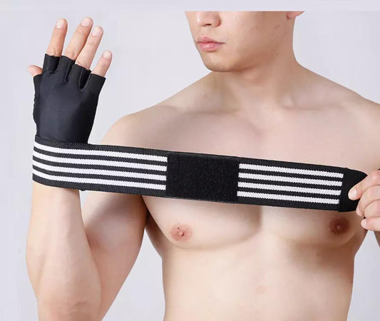 Anti-slip gloves for fitness training gym weightlifting striped