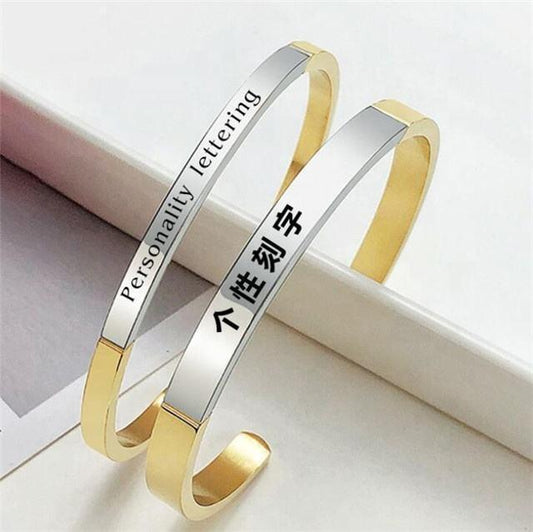Armband rostfritt stål guld silver justerbart som passar alla