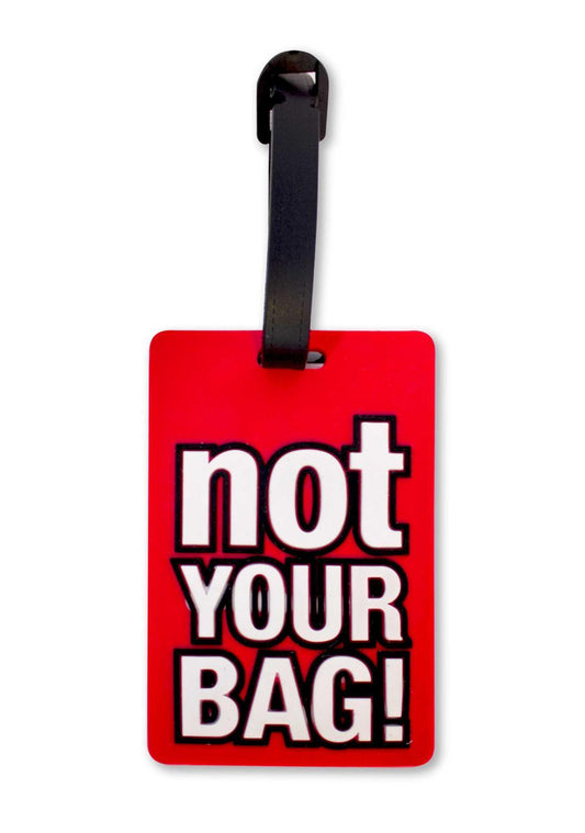 Luggage tag ''Not your bag'' luggage tag red black