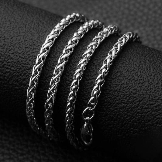 Wide Luxury titanium necklace for men punk