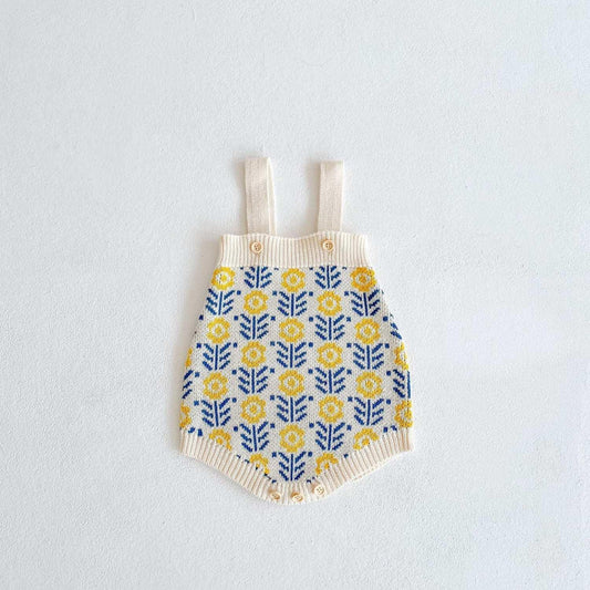Embroidered romper shorts dress for children 7-12 months retro folk costume