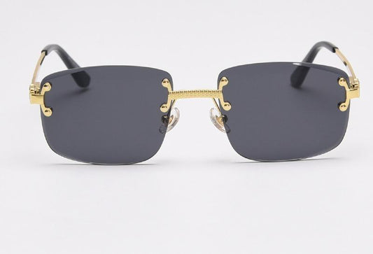 Your new sunglasses - without a frame and with delicious details in gold