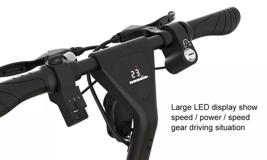 Electric bike 75 km range - easily foldable, perfect for commuting