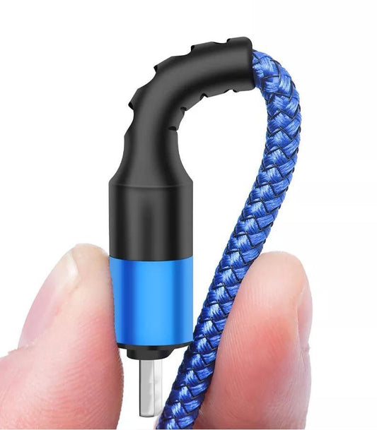 Braided nylon charger iPhone lightning indestructible unbreakable 5A