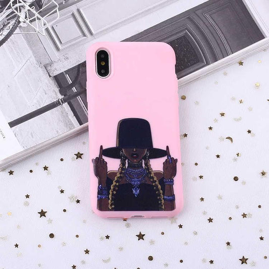 F-you girl braids hat premium quality case iPhone11