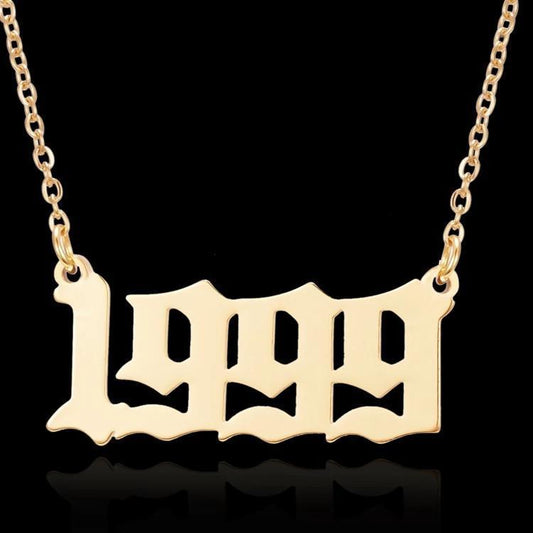 Gold plated necklace chain year 1999 unisex