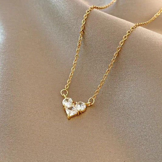 Gold Plated Wish Necklace with Heart Perfect Christmas Cap Gift Present