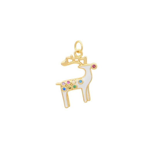 Gold-plated jewelry white beautiful pure with colorful dots