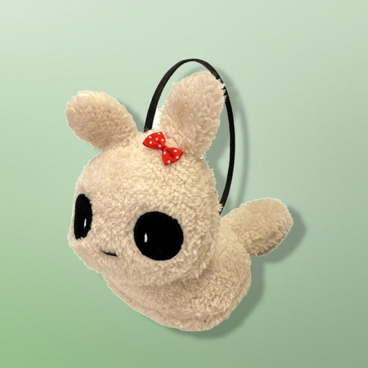 Cute ear muffs with rabbit and red bow for adults &amp; teenagers