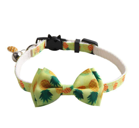 Cute necklace with various fruits &amp; bow and bell
