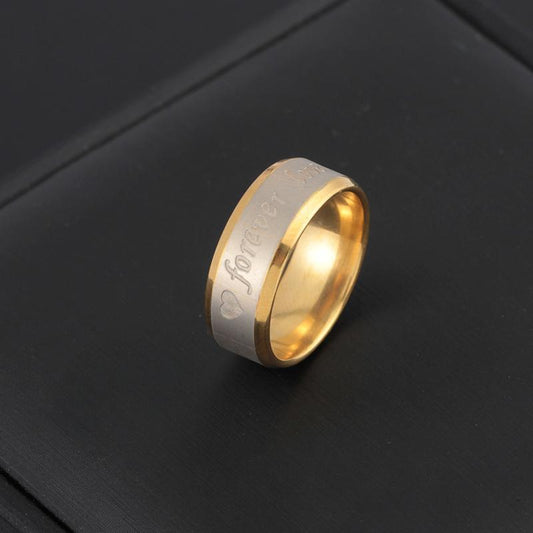 Gift for men forever love love Christmas present gold silver