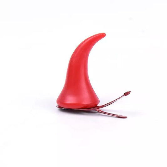 Halloween set devil horns red horns devil party clip