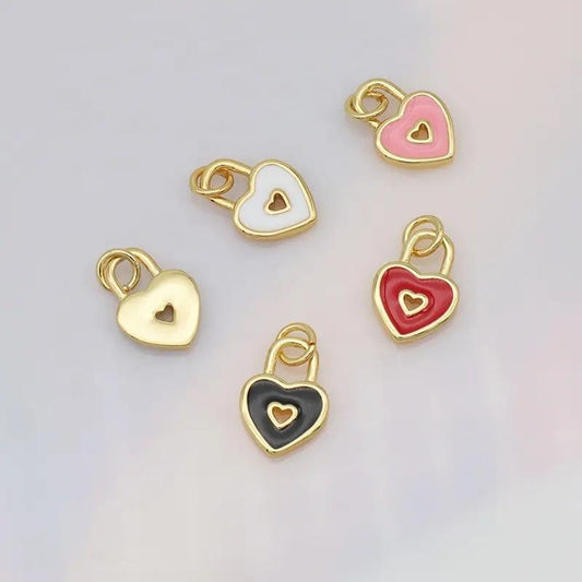 Heart Necklace with Clasp, You Own My Heart, Multiple Colors