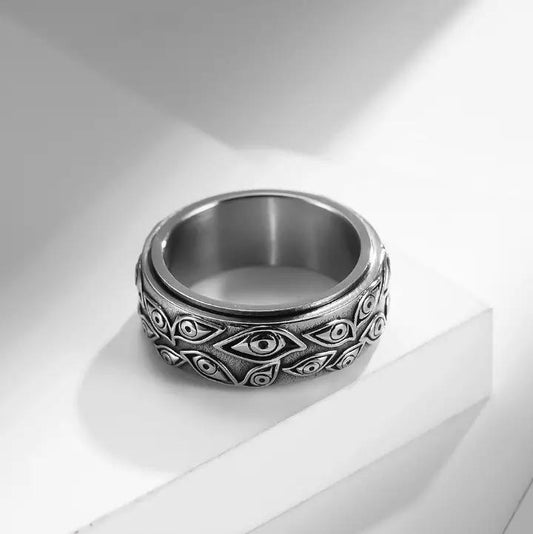 Handgjorda breda ringar Zircon 925 silver gåva