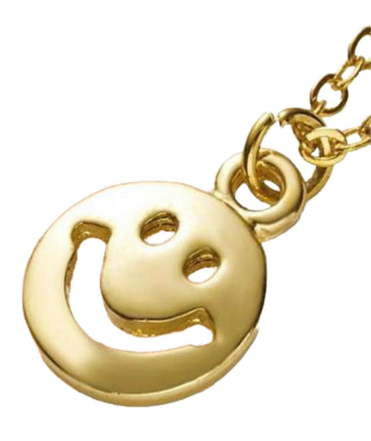 Happy  - halsband med glada Buddha 18K guldpläterat gåva valentines