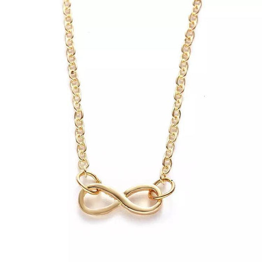 Infinite love - halsband 18K guldpläterat gåva älskare valentines