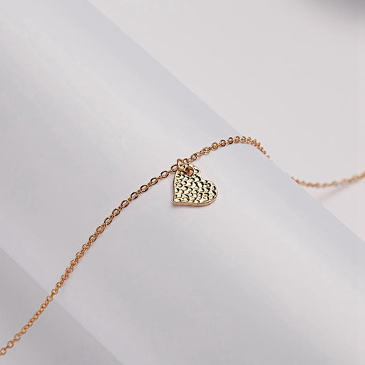 Jag älskar dig -halsband m hjärta 18K guldpläterad gåva love you valentines