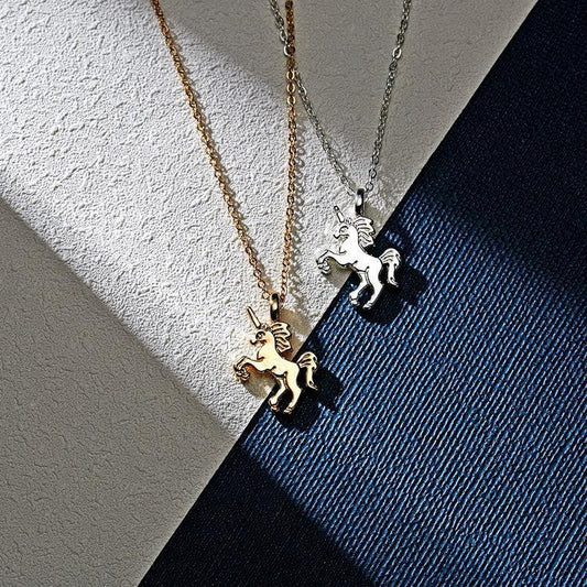 Life is magical - halsband 18K guld silverpläterad gåva enhörning