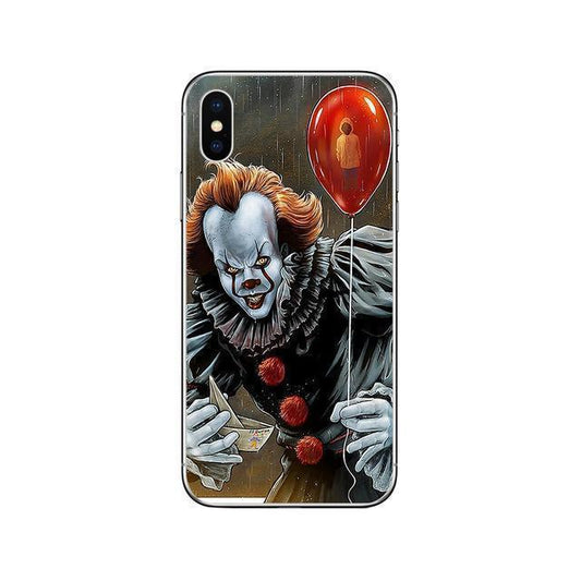 Läskigt skal clown from stephen king's ''it'' ballong för iPhone