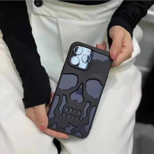 Metalliskt Skelett Mobilskal för iPhone 14 Pro Max - Premiumskydd med Cool Design