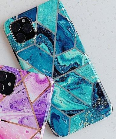 Mobilskal till iPhone 11 med blått marmormönster