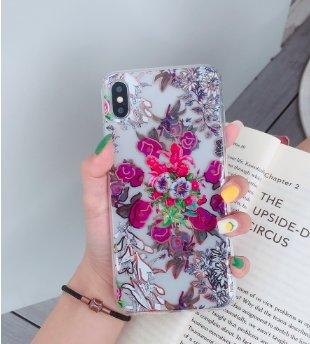 Mobile cover for iPhoneX/XS in a beautiful pattern with flowers