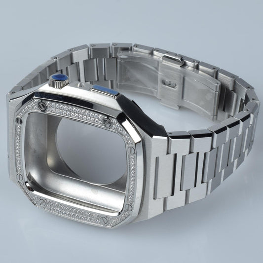 Noorzai S-Apple Watch Lyx-fodral band strass diamanter iWatch 7