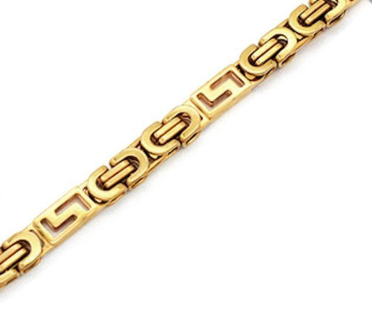 Otroligt snygg kedja i vackert mönster armband guldplätering för män