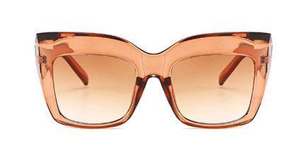 Oversized cateye solglasögon UV400 Kylie i orange