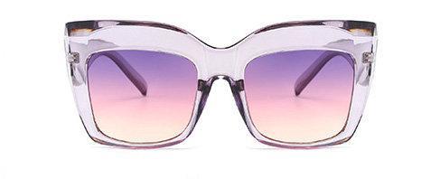 Oversized cateye solglasögon UV400 Kylie lila rosa