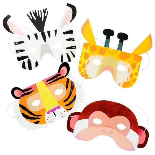 Party mask animal tiger giraffe zebra masquerade