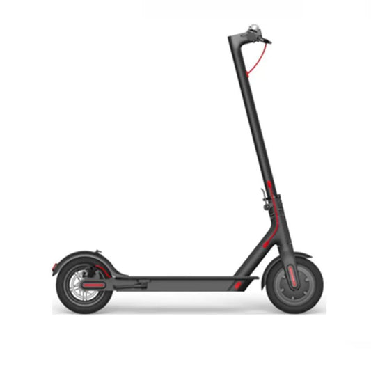 Populär lätt fällbar elscooter m app 25 km/h lampor fram &amp; bak standard