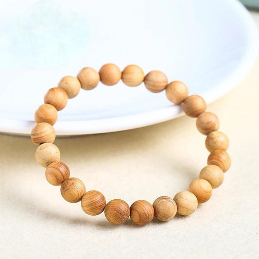 Pärlor Tibetskt Buddhistiskt Armband Naturlig Färg Bönearmband för Män och Kvinnor Meditation