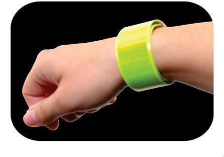 Reflexband för vrist i gult reflex vuxna & barn cykel mörker vit