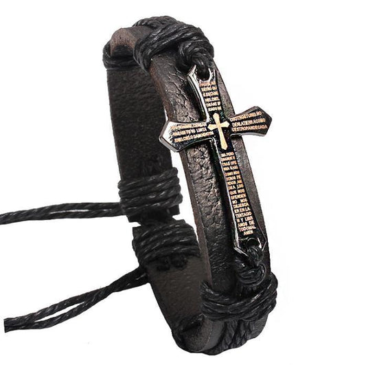 Retro Handgjort Armband Kors Latin