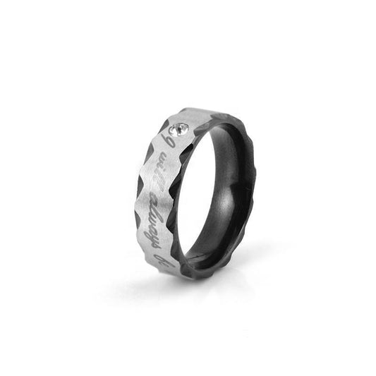 Ring silver &amp; guld ''I will always be with you'' unisex gåva