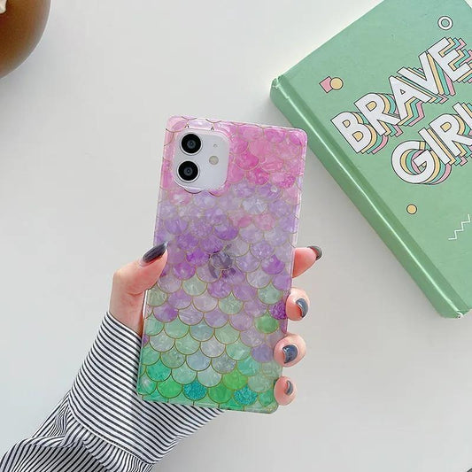 'Samsung Galaxy S23 Ultra' Mermaid fish scale shell mother of pearl rectangular