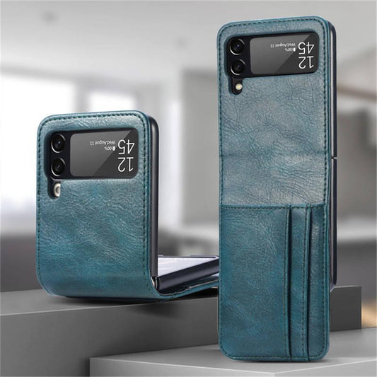 Samsung Galaxy Z FLIP 4 - plånbok skal fodral veganskt läder!