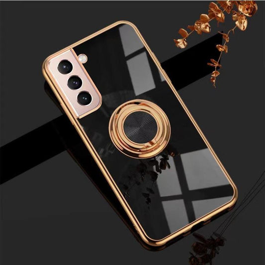 Samsung S22 - Luxurious Stylish cover with ring stand function Gold