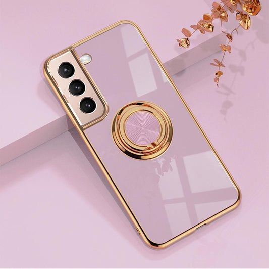 Samsung S22 Plus - Luxurious Stylish cover with ring stand function Gold