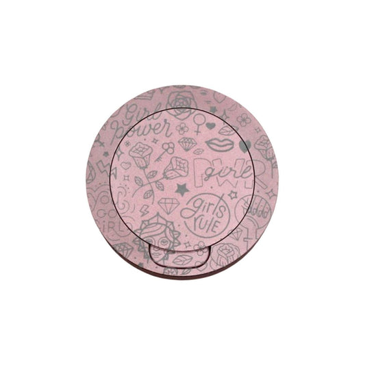 Snusdosa i rosa aluminium för alla snus - Girls Power blommor girls rule