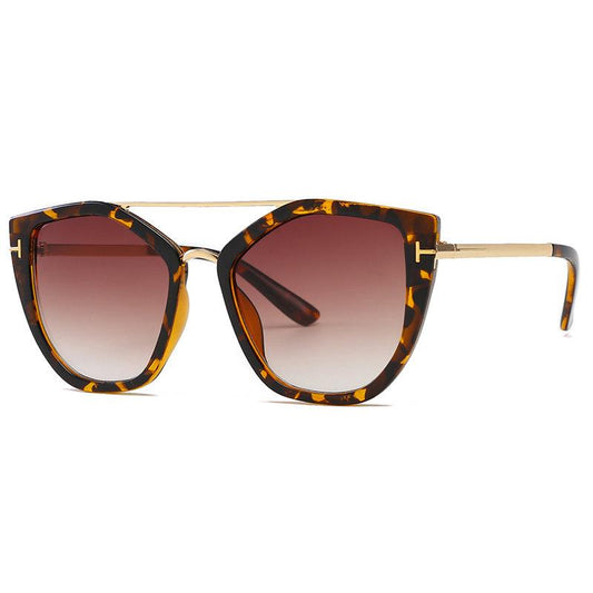 Solglasögon Dubbel Bro UV400 Kourtney leopard