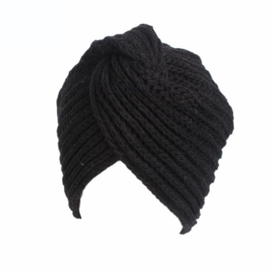 Stickad mössa turban perfekt för vinter höst trend 2025