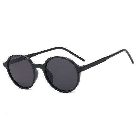 Black Hipster round sunglasses summer Nicki