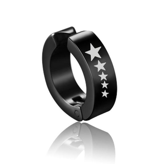 Svart cuff punk piercing vit mönster stjärna dödskalle skorpion